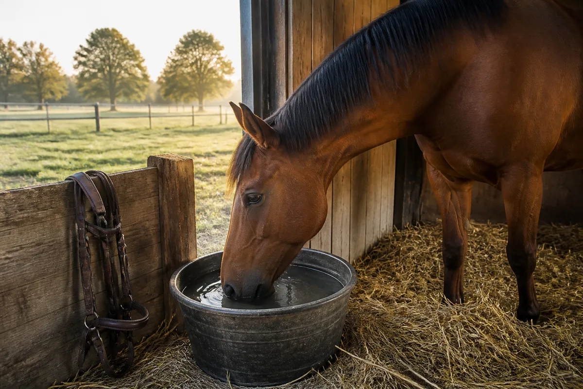 Abreuvement : les besoins en eau du cheval